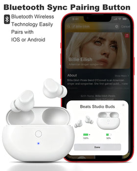 NPYXBR closed white case top view with compact design for easy carrying