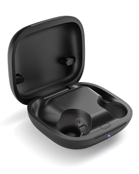 NPYXBR charging case front view showing compact design and quick access