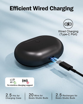 NPYXBR charging contacts detail ensuring reliable earbud power transfer
