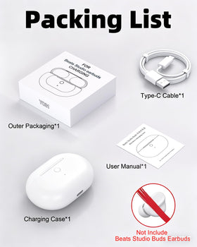 NPYXBR charging case next to coin showing scale and pocketable convenience