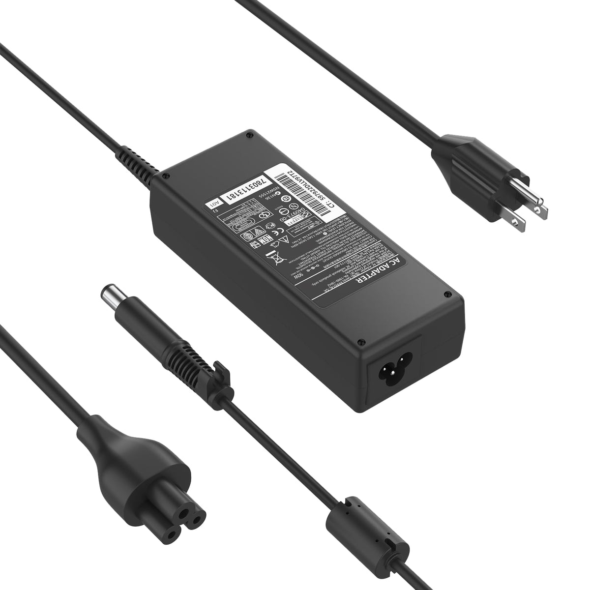 nsetiu 90W AC adapter for HP All-in-One desks delivers reliable 19V power for compatible systems.