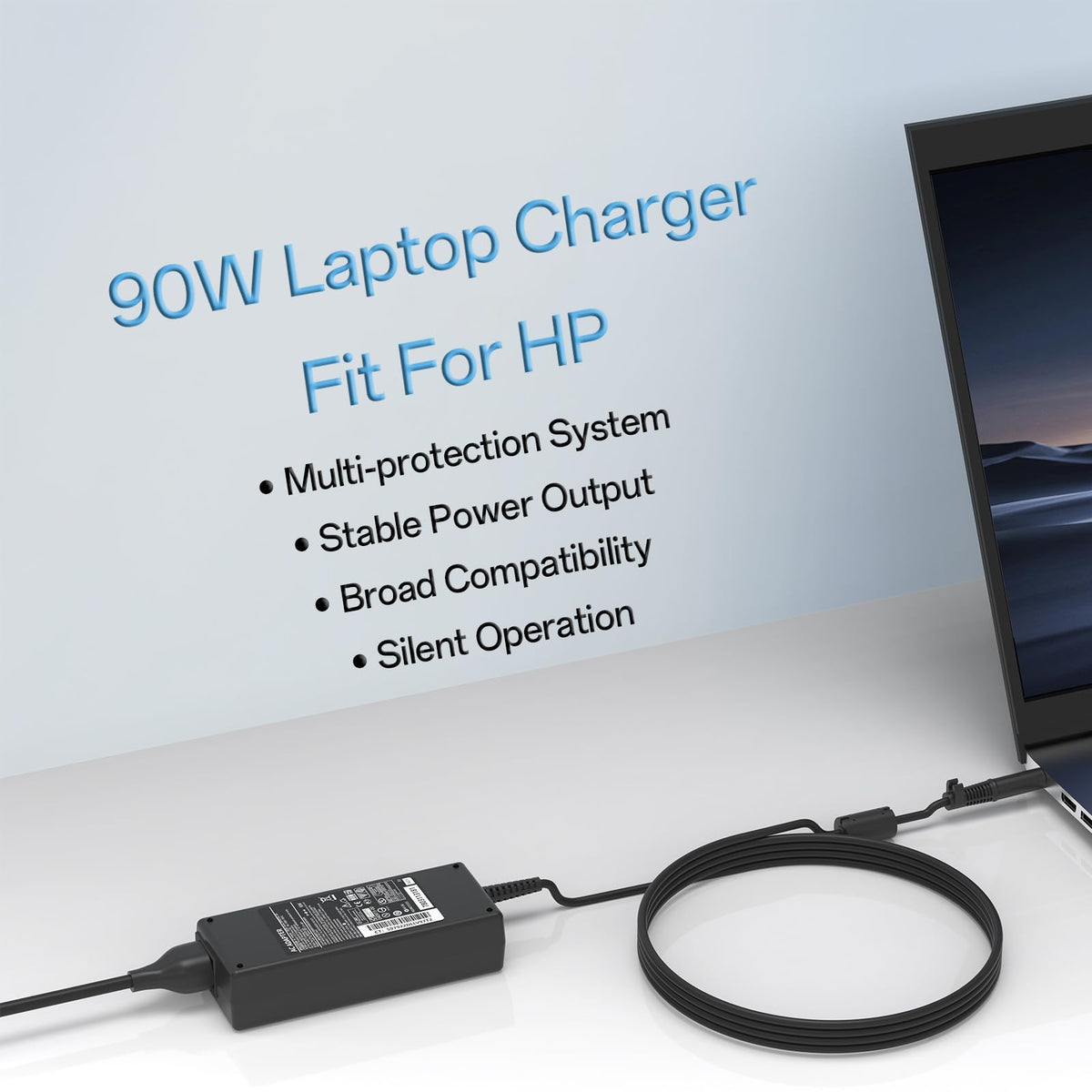 nsetiu 7.4x5.0mm connector ensures broad HP compatibility.