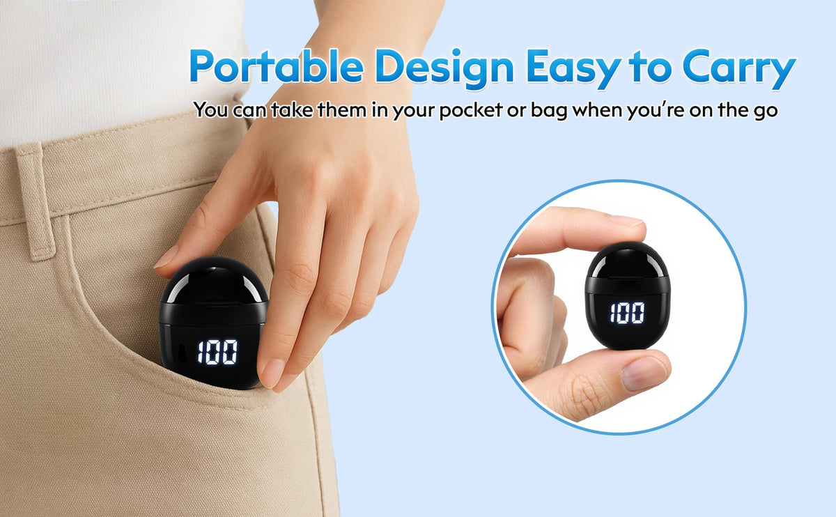 Nsiucion Invisible Mini Sleep Earbuds with 13mm drivers for rich sound.