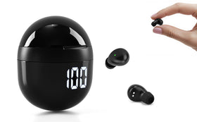 Nsiucion Invisible Mini Sleep Earbuds in case, portable travel-friendly design.