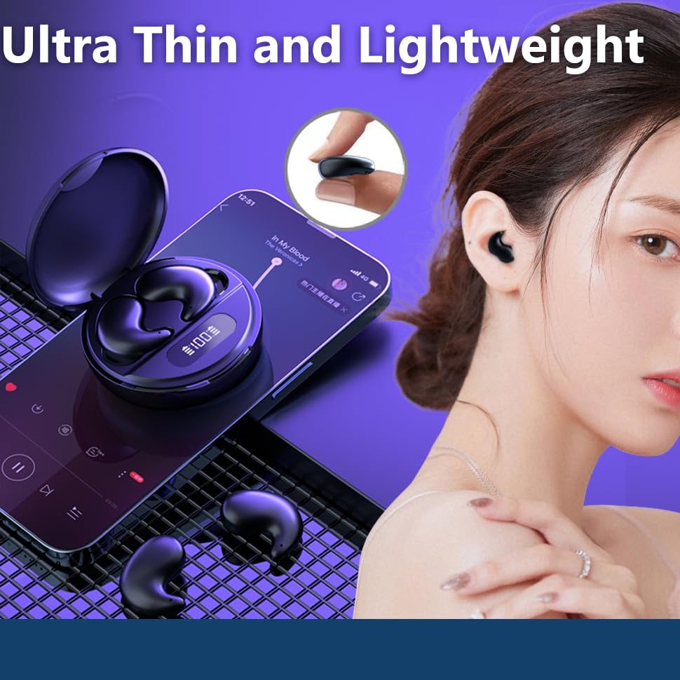 Nsiucion earbuds beside a coin to show scale and the earbuds' discreet size