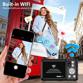 Nsoela 2.8-inch touchscreen provides intuitive control and fast edits.