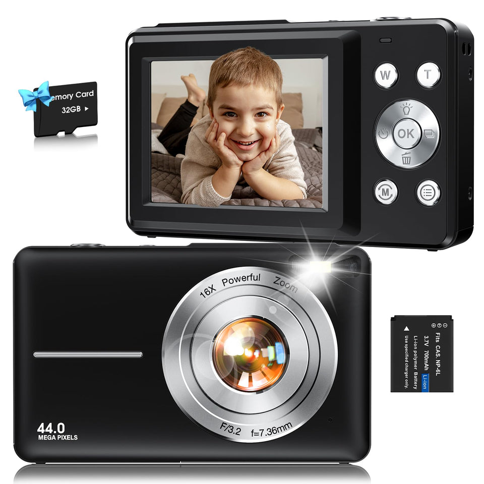 Nsoela front view showing compact camera and easy controls for kids
