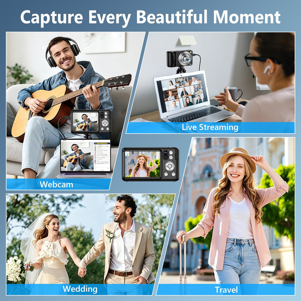 Nsoela dual-camera system suited for YouTube, live streams, and on-the-go shoots.