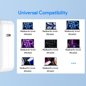 Charger with over-current and over-heat protections for safe daily use.
