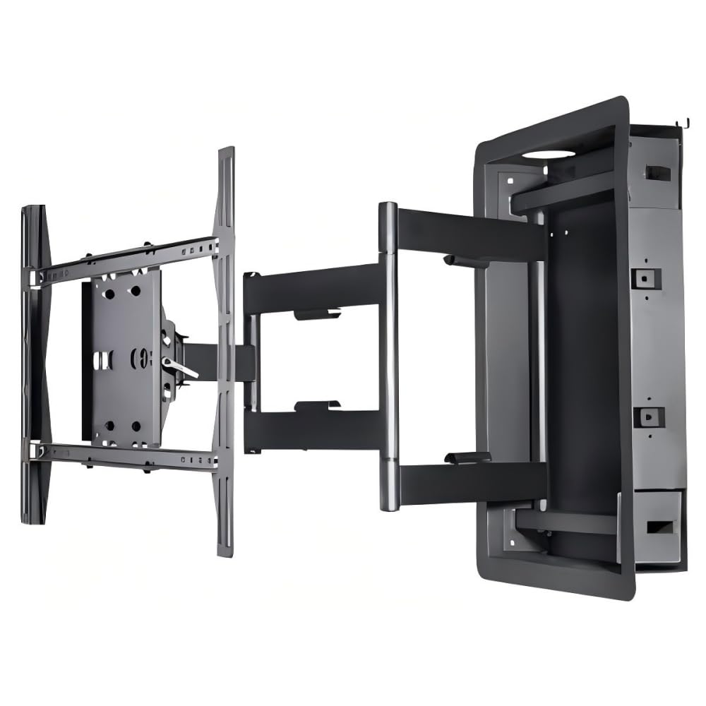 NSY Audio recessed wall mount front view shows a slim, clean ceiling-to-wall integration.