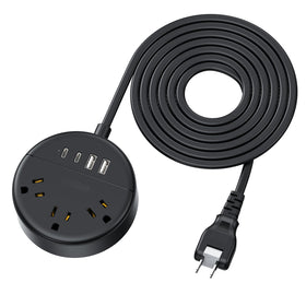NTONPOWER 2-prong power strip with 10ft cord expands outlets in older rooms