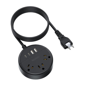 NTONPOWER 2-prong to 3-prong adapter fits older outlets.