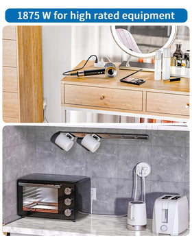 NTONPOWER 3 outlets and 2 USB ports for devices and appliances