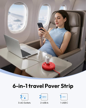 NTONPOWER 3-outlet 3-USB power strip offers versatile charging at once.