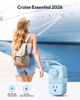 NTONPOWER wrapped 4ft cord keeps luggage organized and tangle-free.
