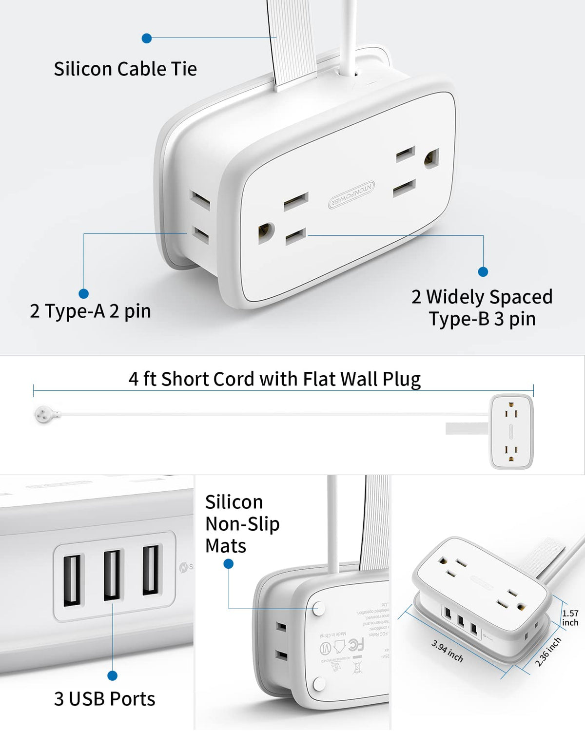 NTONPOWER placed in cruise cabin outlet showing cruise-approved portability