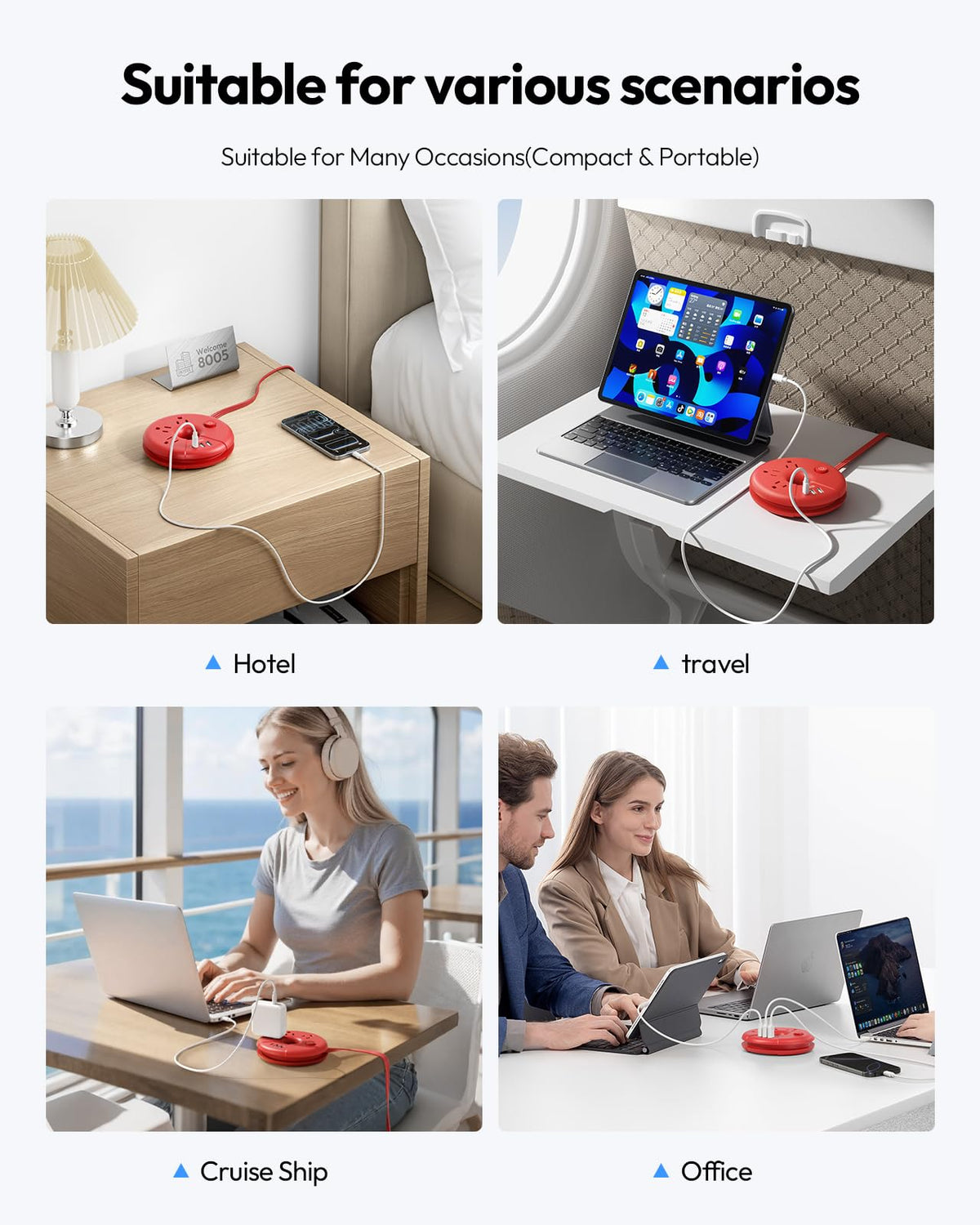 NTONPOWER cruise-ready accessory for hotel and ship stowage with reliable outlets.