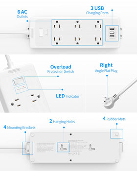 NTONPOWER three USB ports simplify charging smartphones and accessories