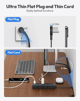 NTONPOWER long 15-foot reach extends access to distant outlets.