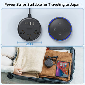 NTONPOWER fire-resistant ABS+PC shell protects the compact power strip