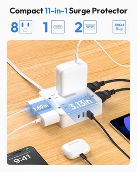 NTONPOWER flat plug hidden behind furniture for discreet placement and safety