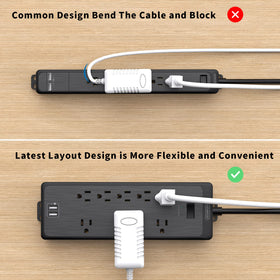 NTONPOWER flat plug wall mount design fits tight spaces.