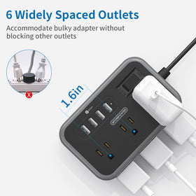 NTONPOWER four USB ports with smart charging for devices