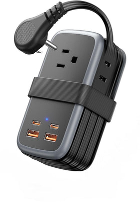 NTONPOWER front view showing ports and layout, simplifies multi-device charging