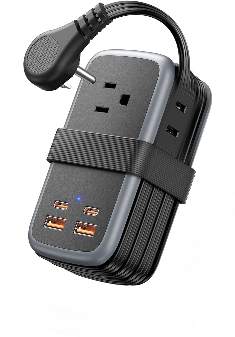NTONPOWER front view showing ports and layout, simplifies multi-device charging