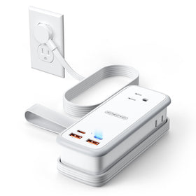 NTONPOWER front view showing outlets and USB ports for versatile charging