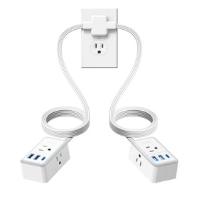 NTONPOWER front view showing both 6ft split ends and ports benefit convenience