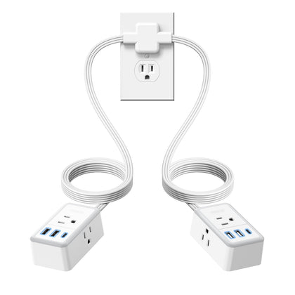 NTONPOWER front view showing both 6ft split ends and ports benefit convenience