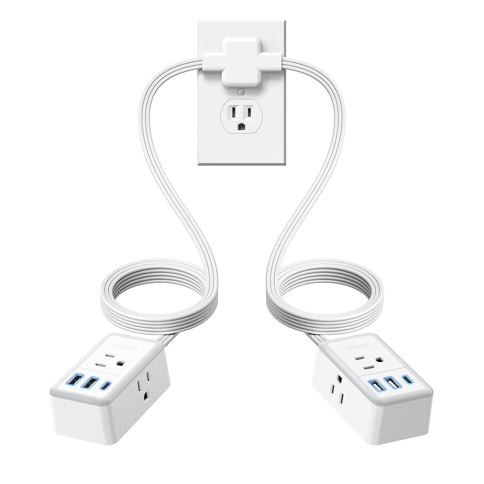 NTONPOWER front view showing both 6ft split ends and ports benefit convenience