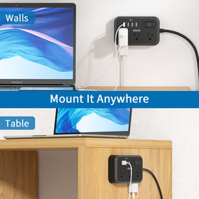 NTONPOWER home office station keeps desk tidy with organized power