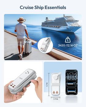 NTONPOWER held in hand to show compact size and portable convenience