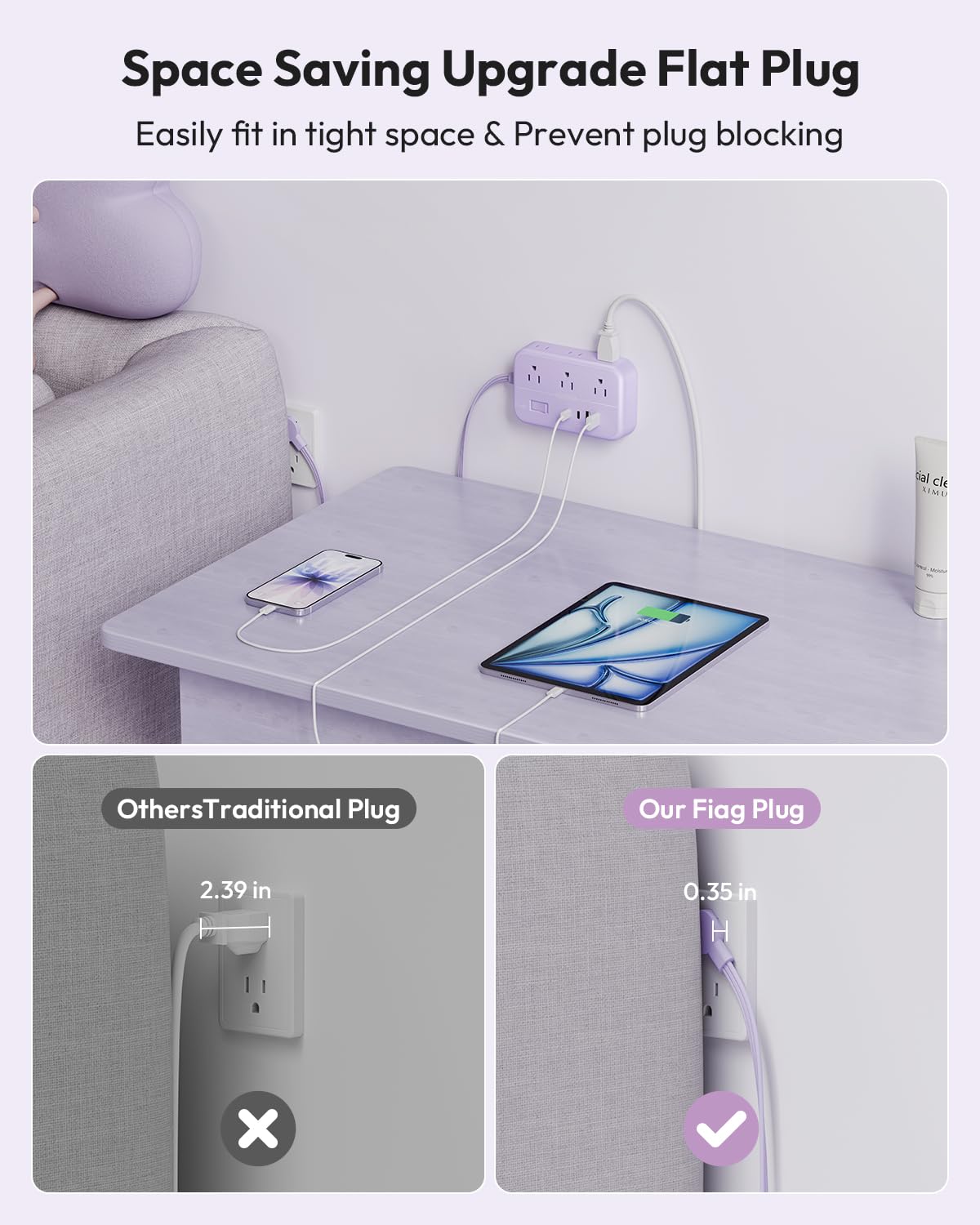 NTONPOWER on a home office desk powering laptop and lamp for organized workspace