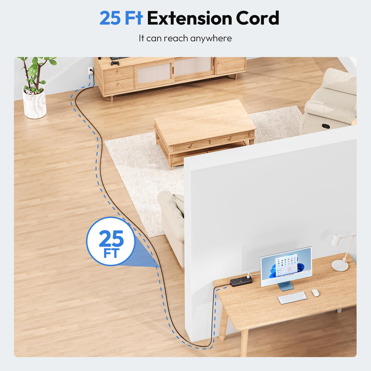NTONPOWER outlet spacing detail with large adapters fitting without blocking neighbors