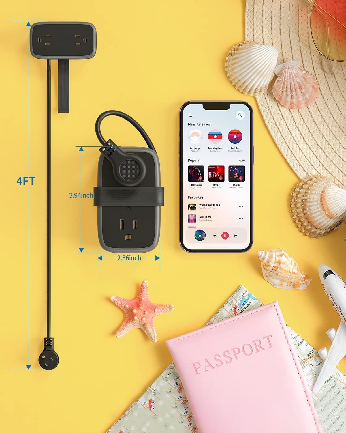 NTONPOWER inside luggage demonstrating lightweight travel-ready charging solution