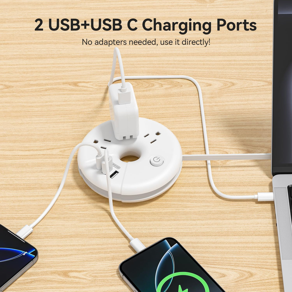 NTONPOWER palm-sized travel strip fits in a carry-on pocket