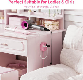 NTONPOWER pink 180-degree rotating plug for easy placement.