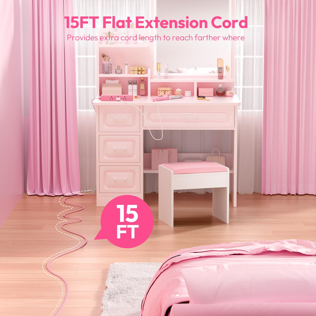 NTONPOWER flat plug closeup demonstrating ultra-slim design to save space behind furniture