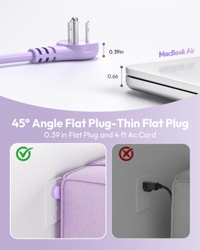 NTONPOWER purple travel power strip compact size ideal for hotel and travel