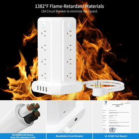 NTONPOWER efficient socket spacing aids tidy cord arrangement