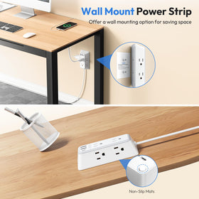 NTONPOWER styled bedroom setup powers nightstand lamp and multiple devices neatly