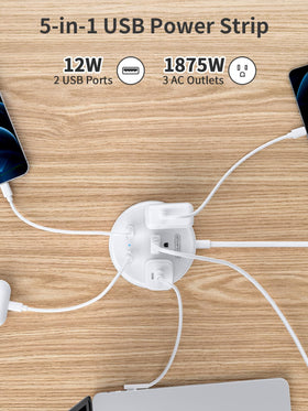 NTONPOWER swivel flat plug fits tight spaces behind furniture