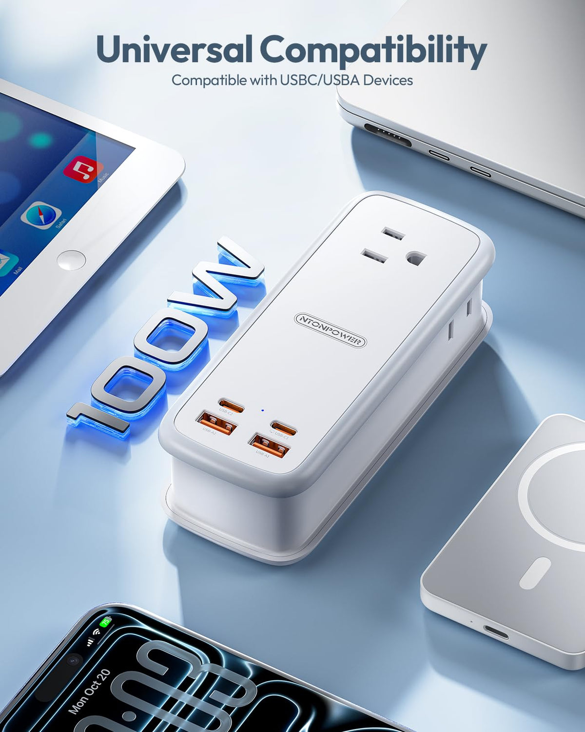 NTONPOWER casing texture close-up highlighting durable, cool-running design