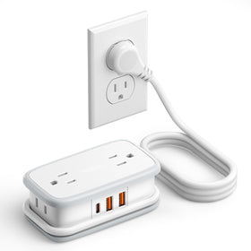 NTONPOWER travel power strip with compact design, ideal for packing in luggage