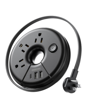 NTONPOWER travel power strip with outlets and USB ports for convenient charging on the go.