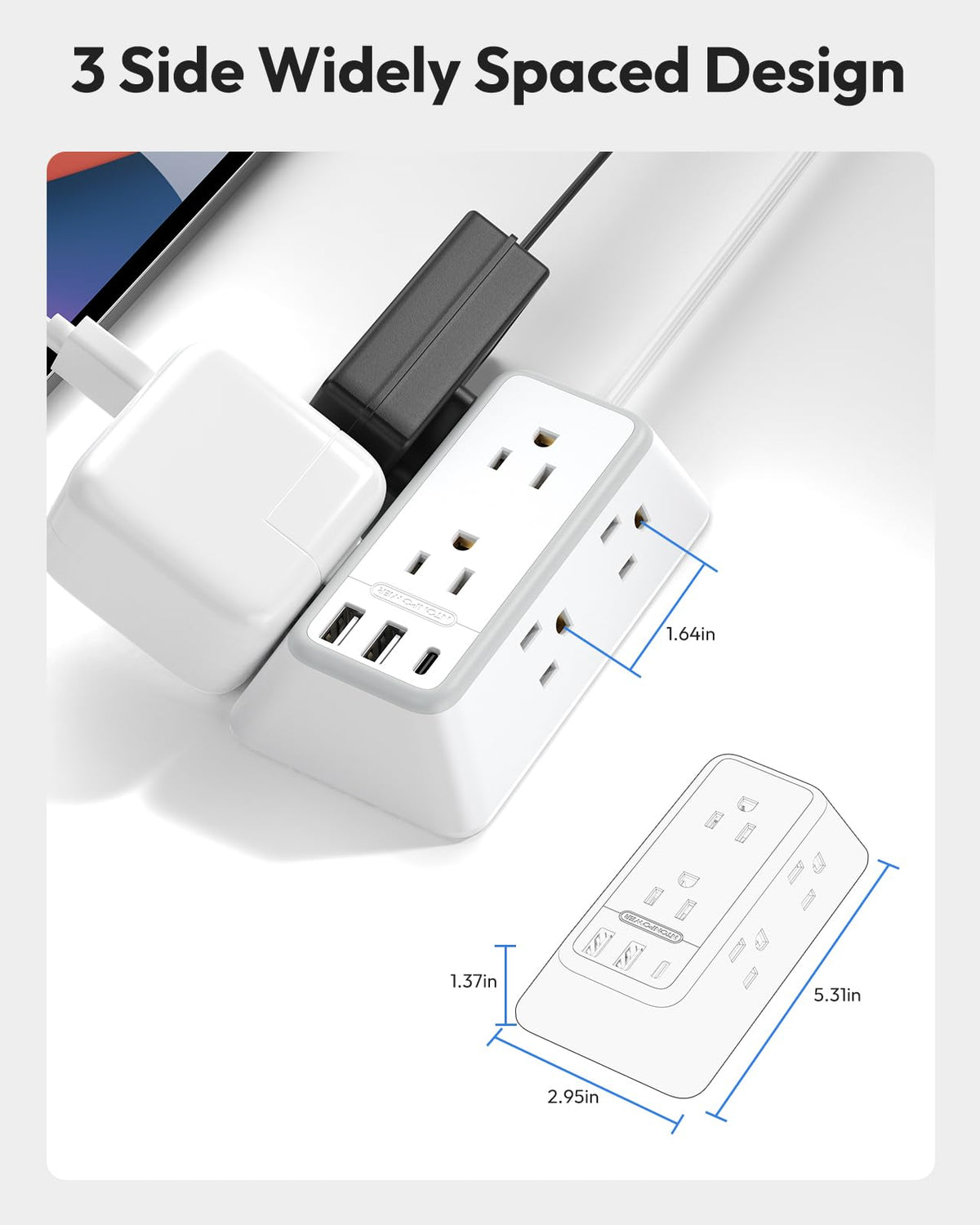 NTONPOWER USB-A ports support simultaneous charging for accessories.