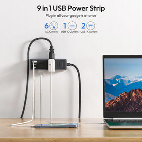 NTONPOWER USB-C and USB-A ports enable multi-device charging.